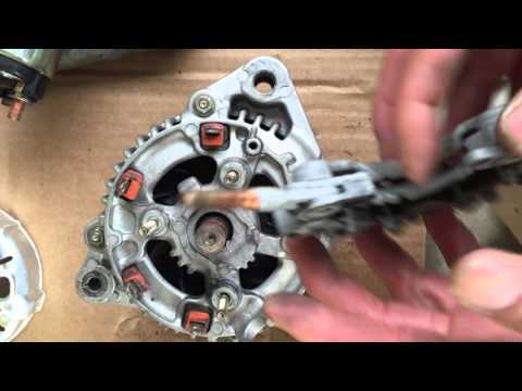 HOW TO REPAIR REBUILD ALTERNATOR HONDA PRELUDE CIVIC DELSO ACCORD ACURA TL CL VIGOR Isuzu 1990-1998