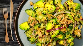 Delicious and Nutritious: Healthy Tuna and Avocado Salad Recipe (Easy Recipes)