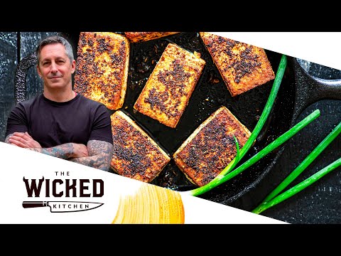 BBQ Tofu & Polenta - enkelt veganskt recept! | The Wicked Kitchen
