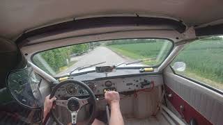 Sjællands Hill Climb 2024 - Saab 96 Sport, 1963 Two Stroke, run #2, red flag (Rerun not recorded)