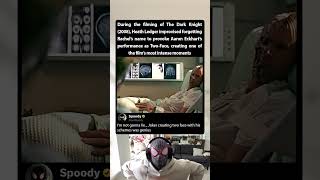 During the filming of The Dark Knight (2008), Joker triggered Aaron Eckhart because