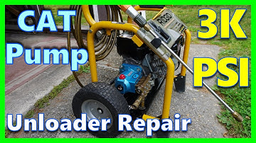 STUCK CAT 3k Psi Pressure Washer Pump UNLOADER FIX / Symptoms & Repair (ANY Unloader)