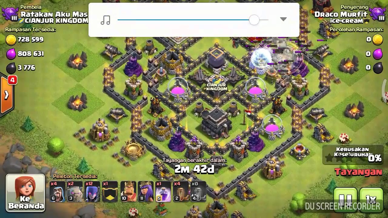 Coc Gowiwi + 8 earthquake spell th 9 YouTube