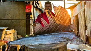 KASIMEDU 🔥 SPEED SELVAM | MAYIL KOLA FISH CUTTING VIDEO | IN KASIMEDU | FF CUTTING 🔪