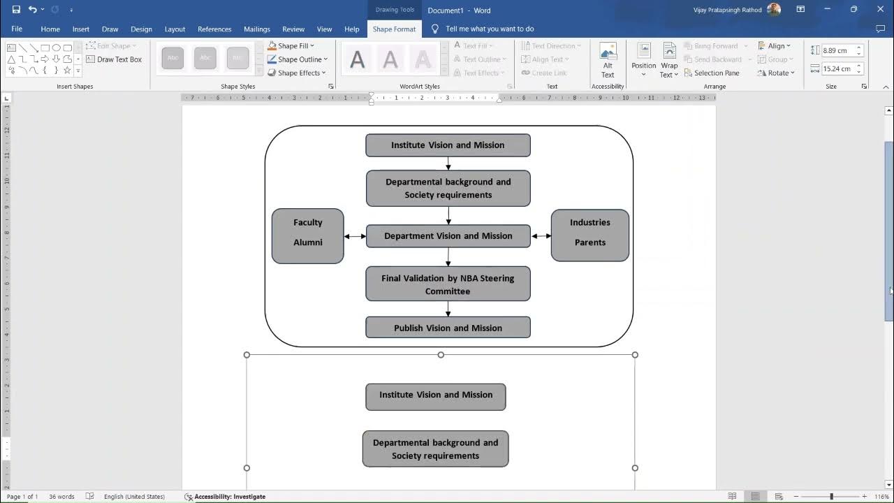 Flow Chart in MS Word YouTube