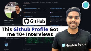 This Github Profile Got me 10+ Interviews | Ideal Github Profile | Newton School