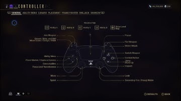 WarFrame PSN - My Controller Reconfiguration 2020