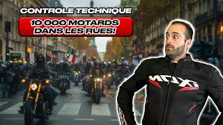 ❌ NON au contrôle technique moto: une manifestation RECORD!!