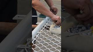wire installation process for house gates #construction #wire #viralshorts #popular
