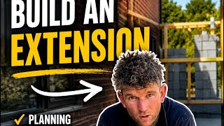 How to build a an extension part 1 #bricklaying #brickwork #construction