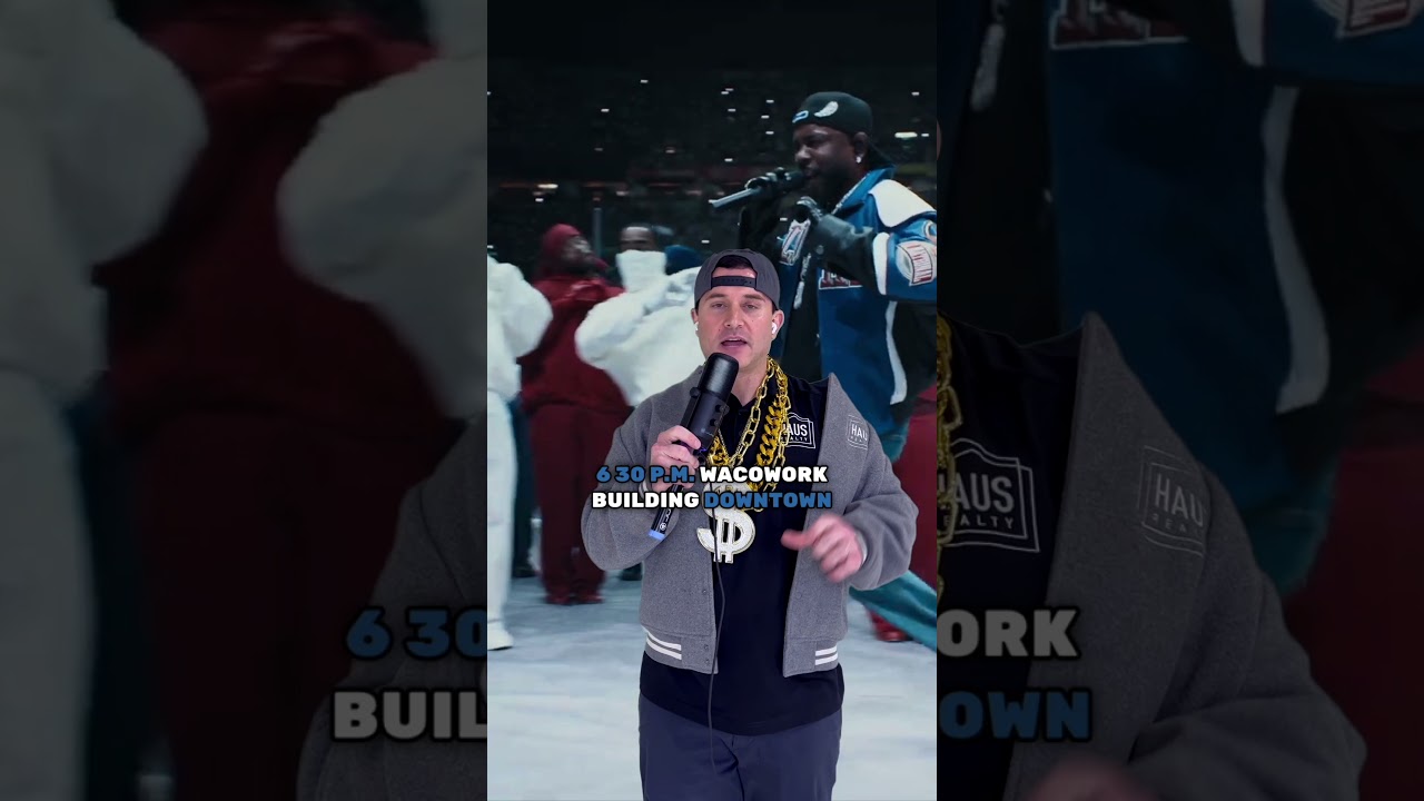 Cory Duncan crashes the Kendrick Lamar Superbowl Halftime Show