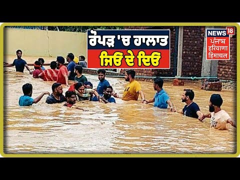 Flood LIVE: ਰੋਪੜ ``ਚ ਅੱਜ ਵੀ ਹਾਲਾਤ ਜਿਓ ਦੇ ਦਿਓ , ਸੜਕਾਂ ਬਣੀਆ ਨਾਲੇ | Punjab Floods | Satluj River