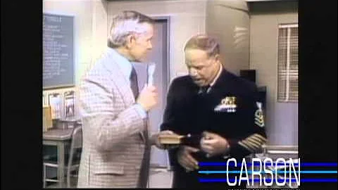 Mad Johnny Carson Tracks Down Don Rickles on Set of "CPO Sharkey" on Johnny Carson's Tonight Show