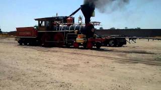 Steam engine The Leviathan preparing for show