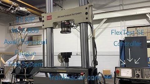 11KIP (50kN) MTS 809 Axial & Torsional Fatigue Test System with MTS FlexTest SE Controller