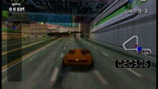 Rush 2049 (N64) Track 1 - Marina - Forward