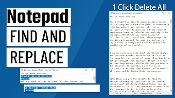Effortless 💪 Word Edit: ✂️ Delete and 🔁 Replace Words in Notepad 📝