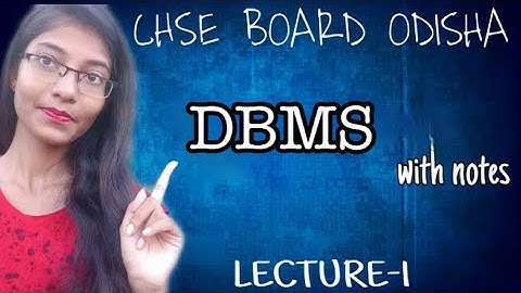 Chse class 12 Data base management system in odia for CS/IT with notes |RDBMS, transaction +2 2nd yr