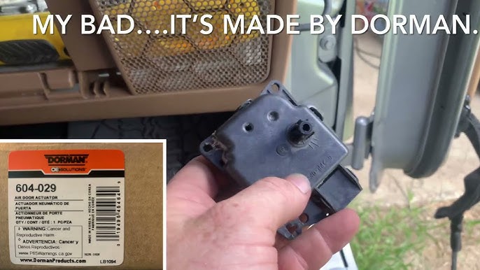 2014 Jeep Wrangler Recirculation Door Actuator