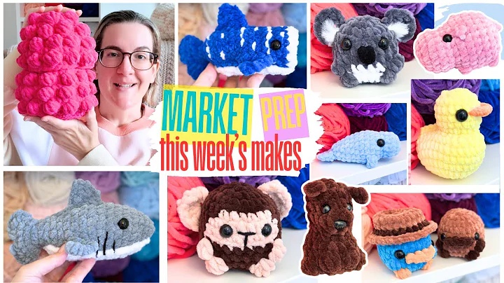 Market prep for one of my biggest markets of 2025 🧶 Crochet Market Prep 🎀 New Patterns Mini Plushies