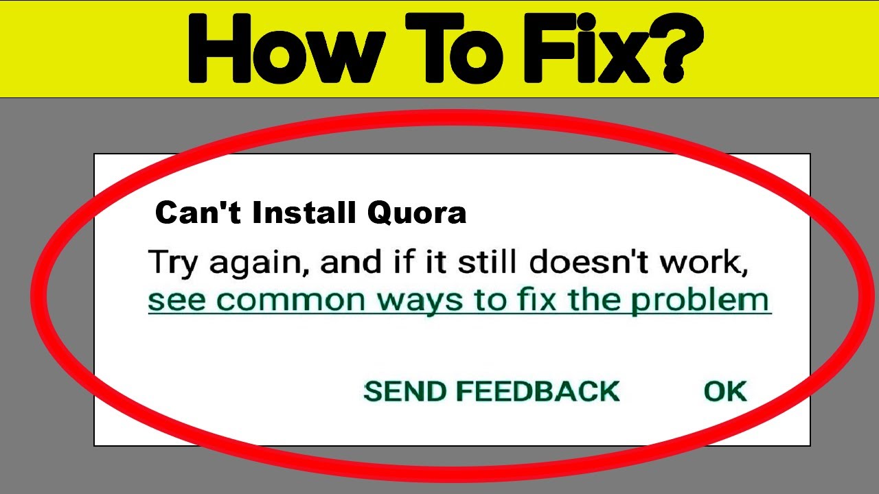 How to fix this - Quora