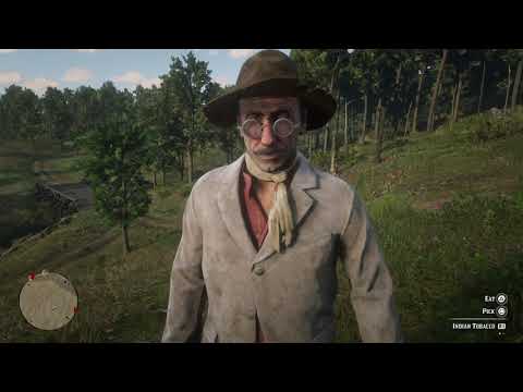 Dude eats tobacco leaf and rides away