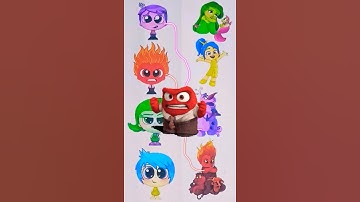Insideout2 characters matching puzzle game! #shorts #puzzle #insideout2 #art #viralvideo #trending
