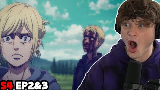 REINER'S PAST REVEALED | EVERYTHING GETS EXPLAINED! | Attack on Titan Season 4 Episode 2&3 Reaction