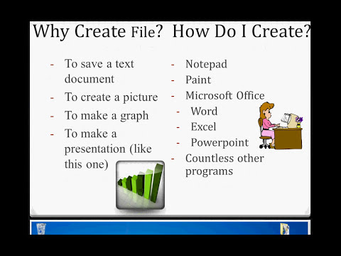 Windows 7 Tutorials - Create File (video 1)