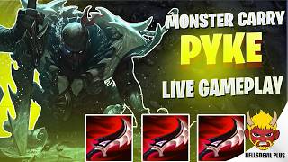 CRAZY MONSTER PYKE CARRY! - Wild Rift HellsDevil Plus Gameplay
