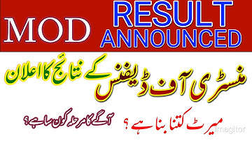 MOD RESULTS ANNOUNCED 2022