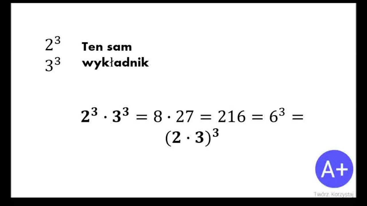 Działania Na Potęgach Klasa 8 LEKCJA 3: Działania na potęgach - YouTube