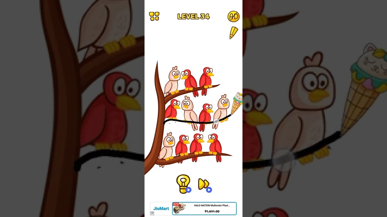 Tricky Line: Draw the Part 🍍🍿 Level *34