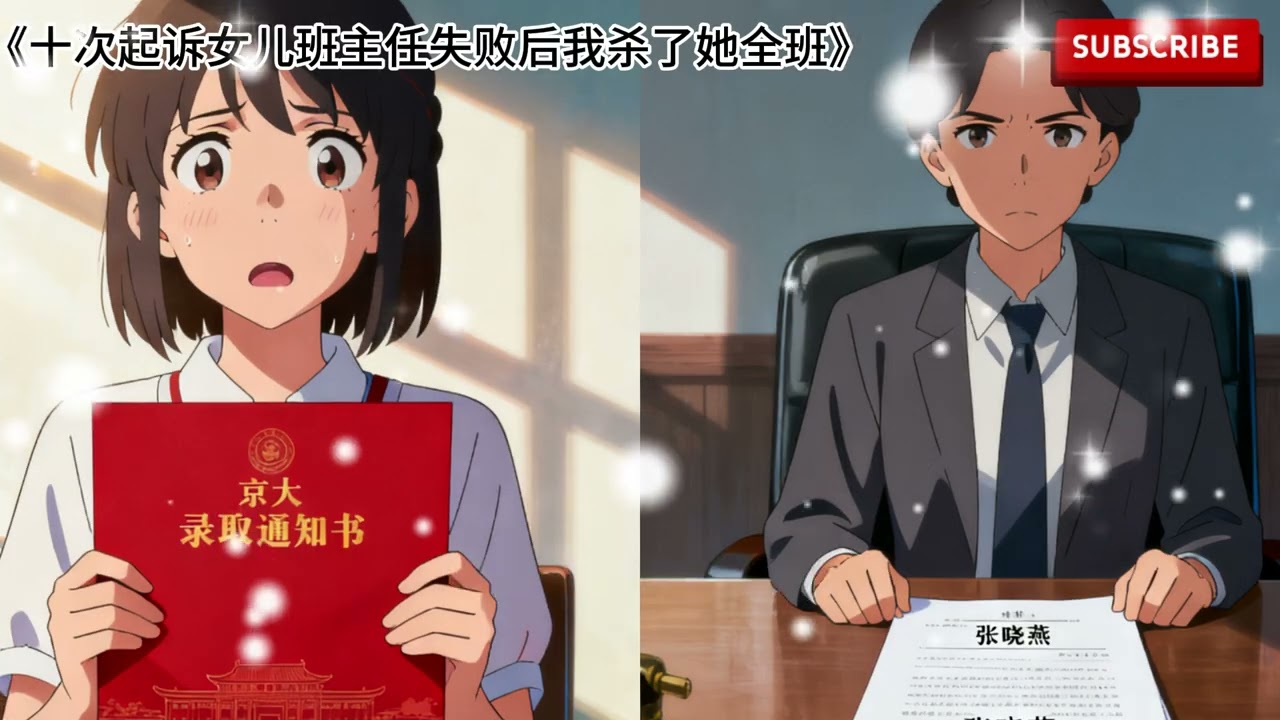 《十次起訴女兒班主任失敗後我殺了她全班》女兒收到京大錄取通知書的第一天，也是我第十次起訴她的班主任張曉燕。 結果毫無疑問，我又失敗了。 從法院出來，所有家長指着我大罵，