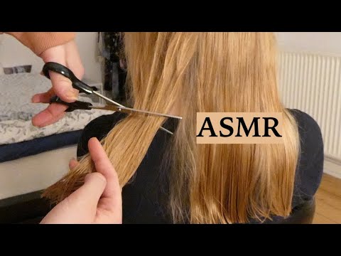 ASMR Relaxing Haircut & Hair Brushing (Tingly Hair Play, Spraying & Scissor Sounds, No Talking)