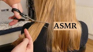 ASMR Relaxing Haircut & Hair Brushing (Tingly Hair Play, Spraying & Scissor Sounds, No Talking)