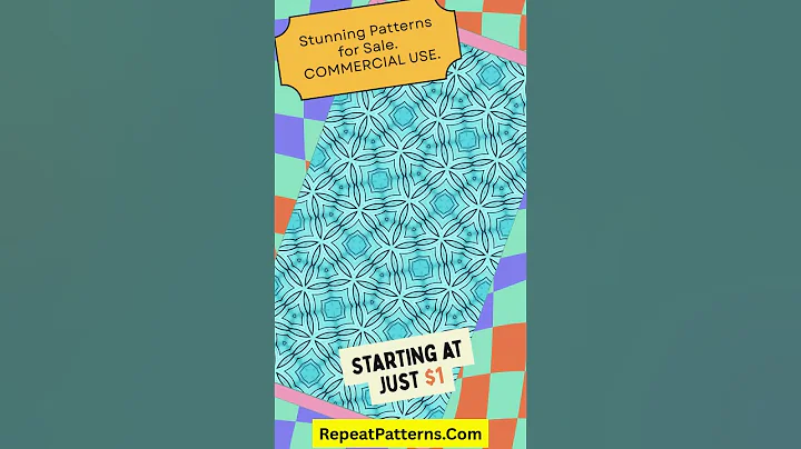 Blue Geometric Repeat Pattern | Commercial Use, Fabric Design, Textile Design #shorts