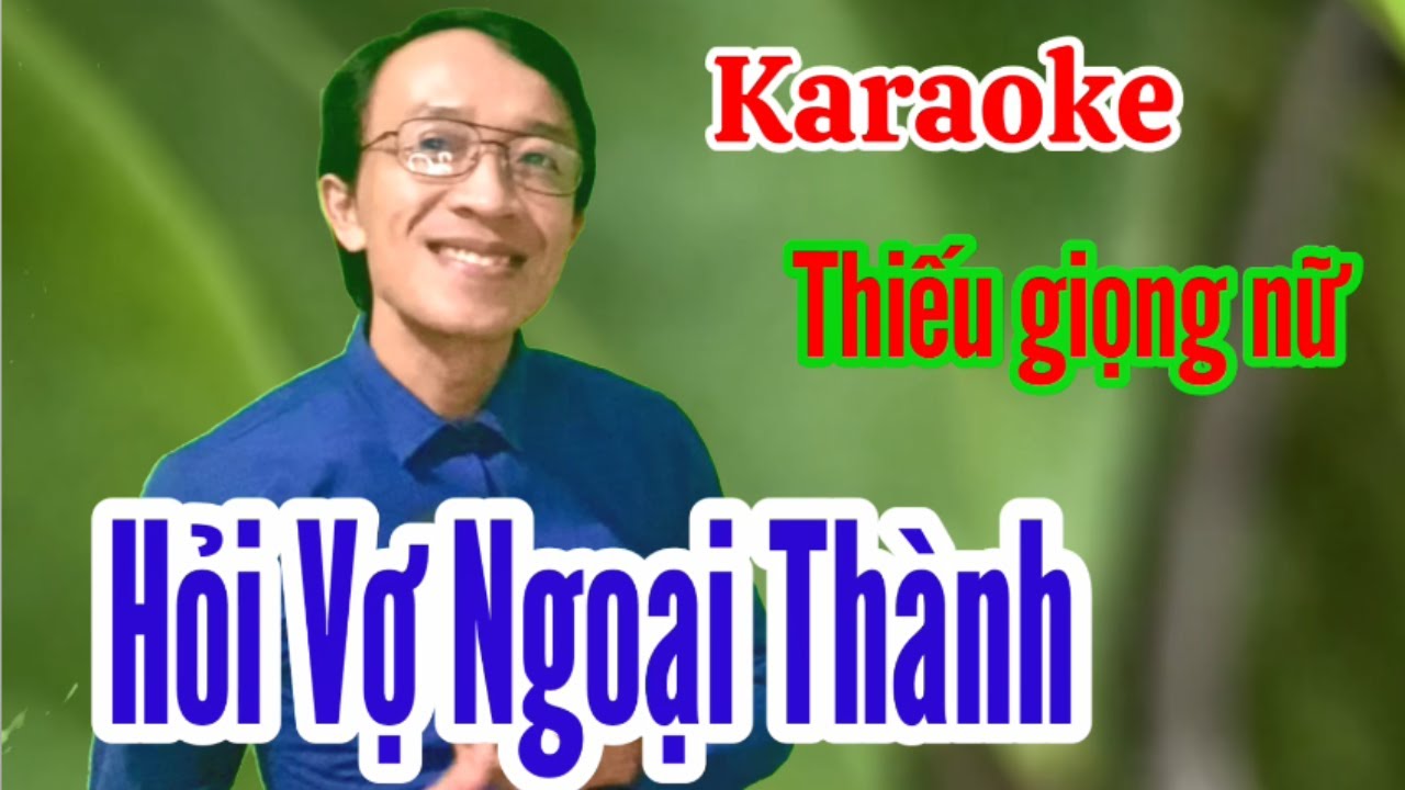 Hỏi Vợ Ngoại Thành | karaoke Thiếu giọng nữ | Song ca với Quang Sang