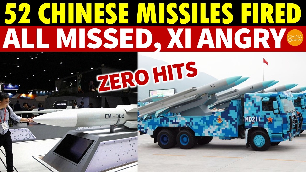Iran Fires 52 Chinese Hypersonic Missiles at US Carrier, Zero Hits—Xi Furious, Arrests Follow