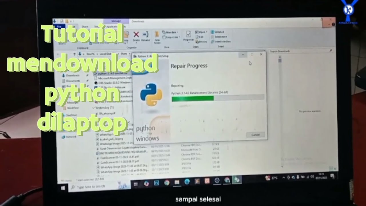 Tutorial mendownload python di laptop //OyokStudio - YouTube