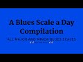 A Blues Scale a Day Full Video (All Major and Minor Blues Scales with Saxophone Sheet Music)