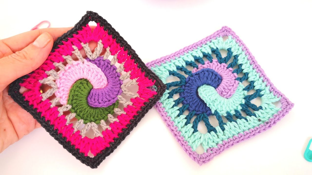 Halkalı Şeker Kare  Motif Yapımı