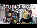 Studio Move & Tour 2021 - Inside the NEW Artists Space! (Natural Light & a Sky View) #StudioTour