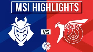 G2 vs PSG Highlights ALL GAMES | MSI 2024 Lower Bracket R1 | G2 Esports vs PSG Talon