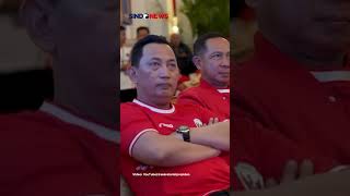 Keseruan Presiden Jokowi dan Para Menteri Nobar Timnas U23 Indonesia vs Uzbekistan