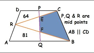 Find the area of the shaded region | Mensuration | PRMO NMTC Mental Ability | Trapezoid | IBPS Bank