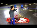 English reeve with pulleys rope and pulley systems for high angle technical rescue