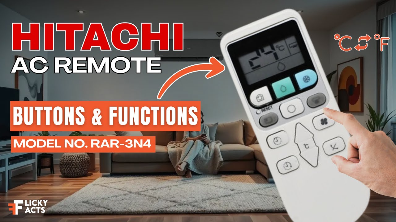 アンプ HITACHI REMOTE EYE AUTO VIDEO SWITCHER Hitachi AC Remote Buttons & Functions (Model No: RAR-3N4) | Heat