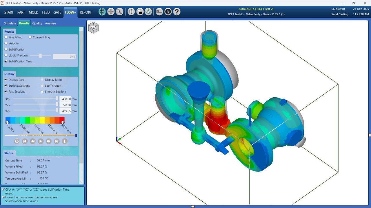 AutoCAST-X1 | Quick Demo of Casting Simulation & Methoding Design