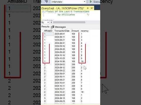 SQL Interview Question